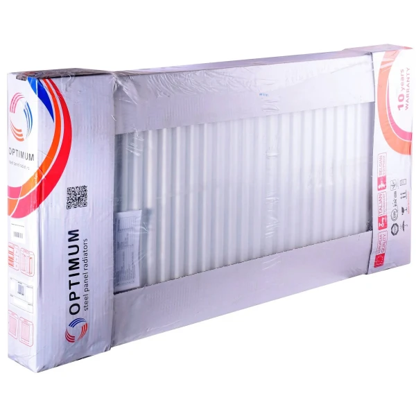Радиатор стальной 22/500x400 низ-справа/бок OPTIMUM (без клапана INNER)