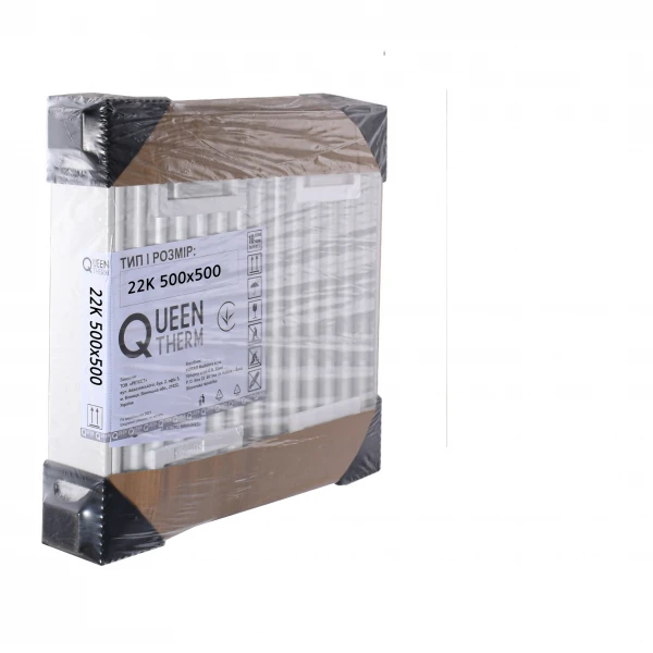 Радіатор сталевий панельний QUEEN THERM 22 бок 500x500