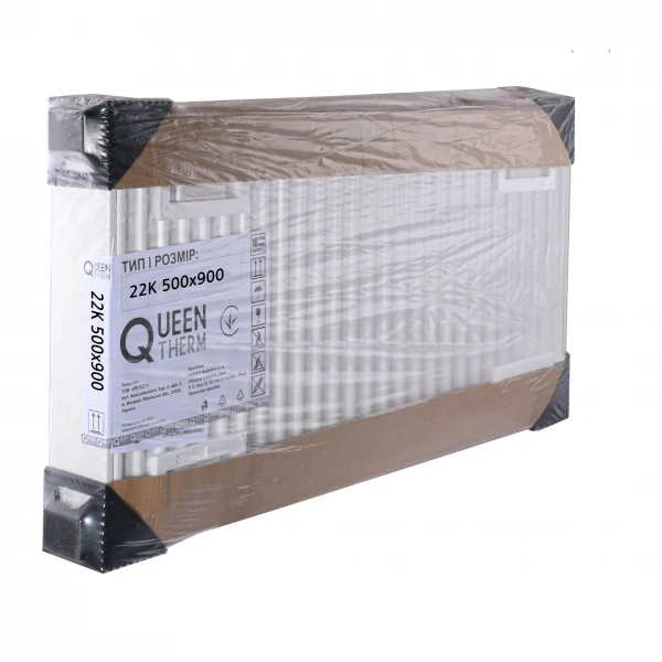 Радіатор сталевий панельний QUEEN THERM 22 бок 500x900