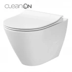 CET Cersanit 743 CITY OVAL CLEAN ON підвісний з кришкою SLIM дюропласт ліфт
