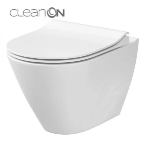 CET Cersanit 743 CITY OVAL CLEAN ON подвесной з сиденьем SLIM дюропласт лифт