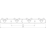 Тройник HLV с наружной резьбой неразборная 20x3/4x20 114333