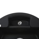 Гранітна мийка Globus Lux GURON чорний металік 480мм-А0001