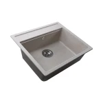 Гранітна мийка Globus Lux VOLTA мигдаль 570х510мм-А0008