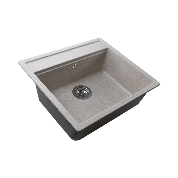 Гранітна мийка Globus Lux VOLTA мигдаль 570х510мм-А0008