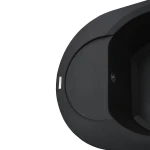 Гранітна мийка Globus Lux MORAINE чорний 600х470мм-А0001