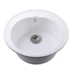 Гранітна мийка Globus Lux MARTIN білий 510мм-А0007