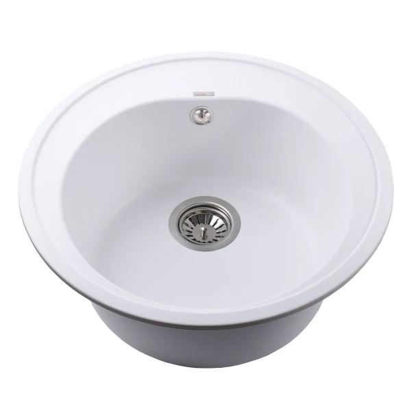 Гранітна мийка Globus Lux MARTIN білий 510мм-А0007