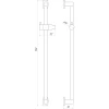 Душова стійка TOPAZ ODISS TO-18107-BB