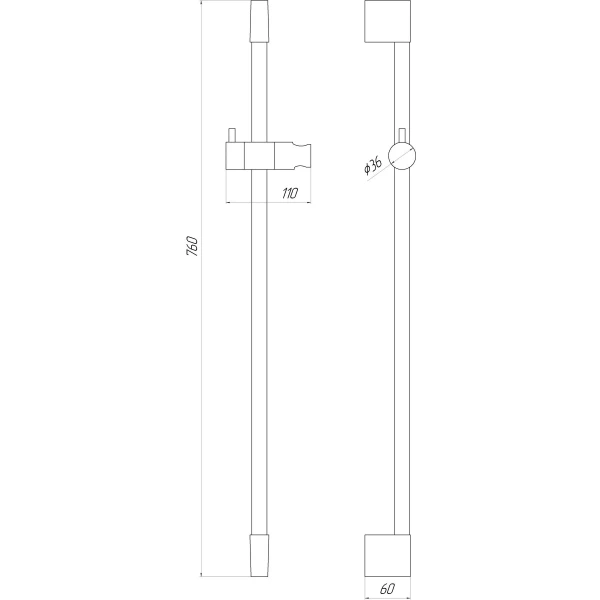Душова стійка TOPAZ SARDINIA TS-08107-00