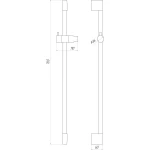 Душова стійка TOPAZ SARDINIA TS-08107-BB