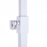 Душова система TOPAZ ODISS TO 18802-H66-WW без вилива, квадратна штанга БІЛА матова Н-130см