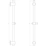 Душова стійка Globus Lux SUS-1107-BB