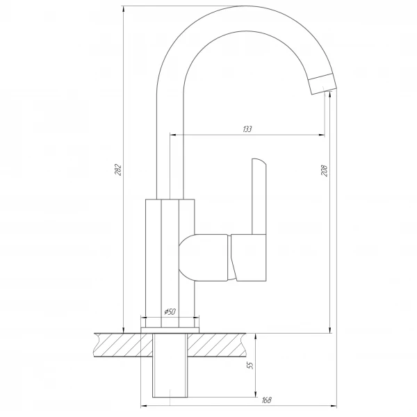 Смеситель для умывальника DOMINO PRESTIGE DPS-101S