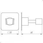 Тримач-кронштейн для душової лійки Globus Lux SQ 9025 SUS304