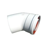 Коліно 45 градусів, d=60/100 mm TR.6045F ( CE.30 H )