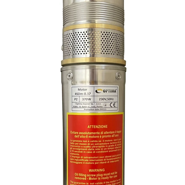 Насос скважинный с повышенной уст-тью к песку OPTIMA 4SDm3/ 6 0,37 кВт 44м + пульт+кабель 25м NEW