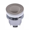 Донний клапан Globus Lux HG-041S-S- BR (Click-clack) Стального кольору