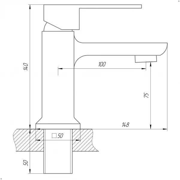 Смеситель для умывальника DOMINO MALIBU DMM-401