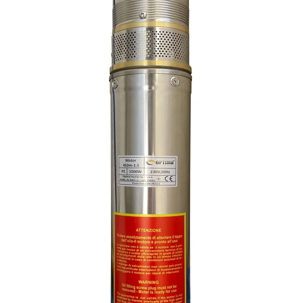 Насос скважинный с повышенной уст-тью к песку OPTIMA 4SDm3/20 1,5 кВт 145м, пульт + 75м кабель NEW