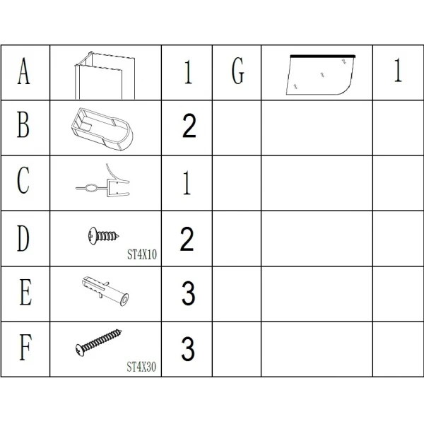 Шторка для ванної ELBA 80TC (80T) BRAVO (1уп.)