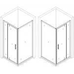 Душова кабіна квадратна без піддона MORAVA N90TB.Mosaic (N90B.Mosaic) BRAVO (1уп.)