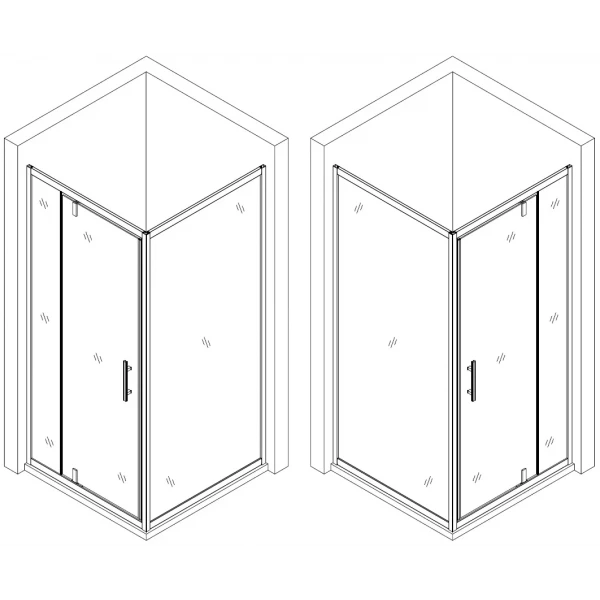 Душова кабіна квадратна без піддона MORAVA N90TB.Mosaic (N90B.Mosaic) BRAVO (1уп.)