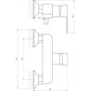 Змішувач для душу Globus Lux Milano GLM-105N-10-BB