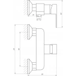Смеситель для душа Globus Lux Milano GLM-105N-10-BB