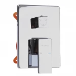 Душевая система Globus Lux SMART GLM-305L встроенная, на три потребителя, с изливом, хром