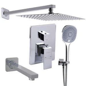 Душова система Globus Lux SMART GLM-305L на три споживача вбудована з виливом, Хром