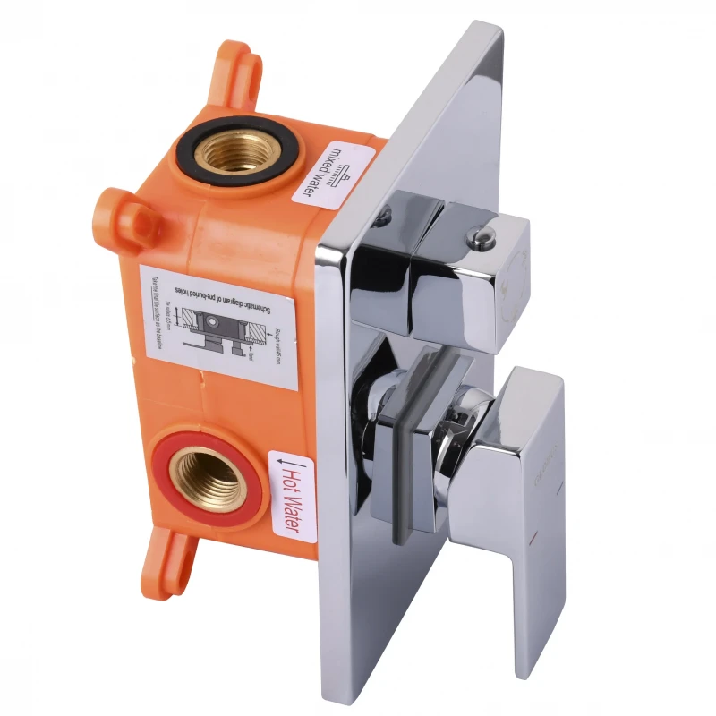 Душова система Globus Lux SMART GLM-305L на три споживача вбудована з виливом, Хром