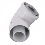 Коліно 90 градусів, d=60/100 mm 71.МТ7.18 (CE.34 C) конденсаційне