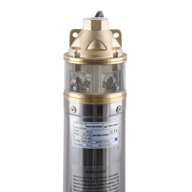 Насос свердловинний вихровий OPTIMA 4SKm100 PRIME 0.75кВт + кабель 20м+пульт