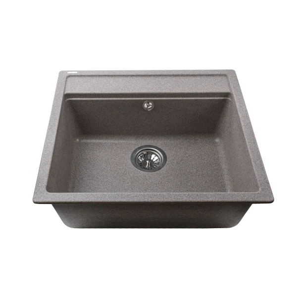 Гранітна мийка Globus Lux VOLTA мокко 570х510мм