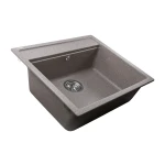 Гранітна мийка Globus Lux VOLTA мокко 570х510мм