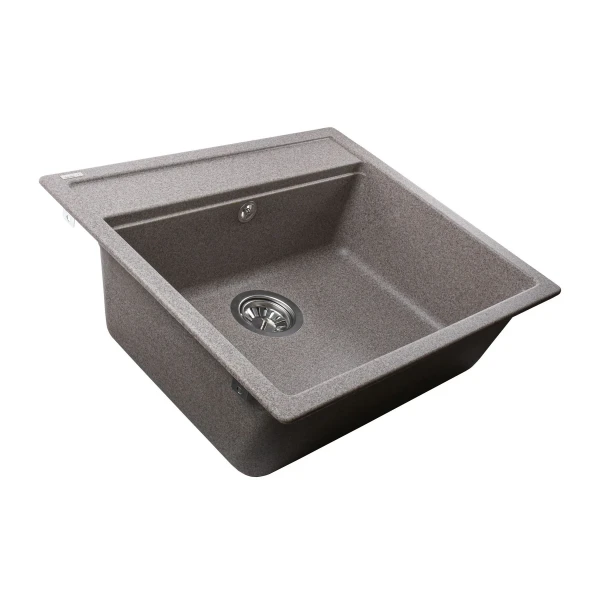 Гранітна мийка Globus Lux VOLTA мокко 570х510мм