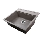 Гранітна мийка Globus Lux VOLTA мокко 570х510мм