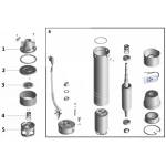 Насос скважинный вихревой VOLKS pumpe PM 4SKm100 0,75кВт + кабель 10м
