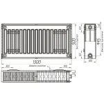 Радіатор сталевий панельний KALITE 22 бок 500х1300