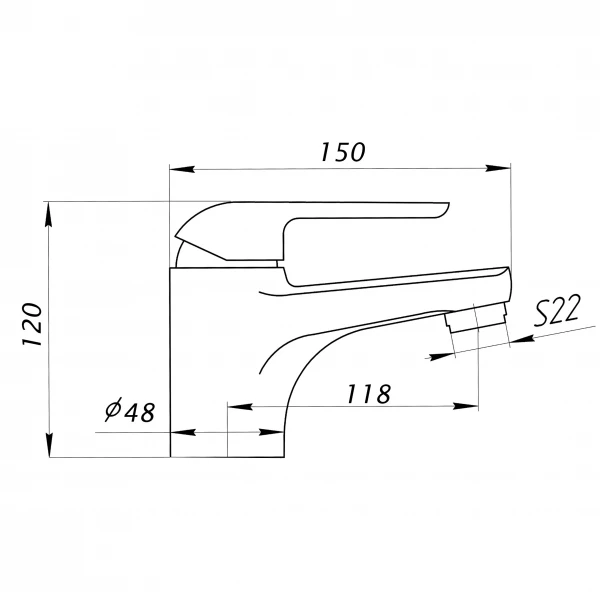 Смеситель для умывальника BRAVO BO-00-101 термостойкий ABS пластик