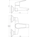 Смеситель для ванны DOMINO BILBAO DBB-102N EURO
