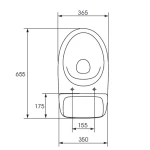 Компакт 771 ЕKO 031 3/6 з кришкою поліпропілен з металевим кріпленням (UА)
