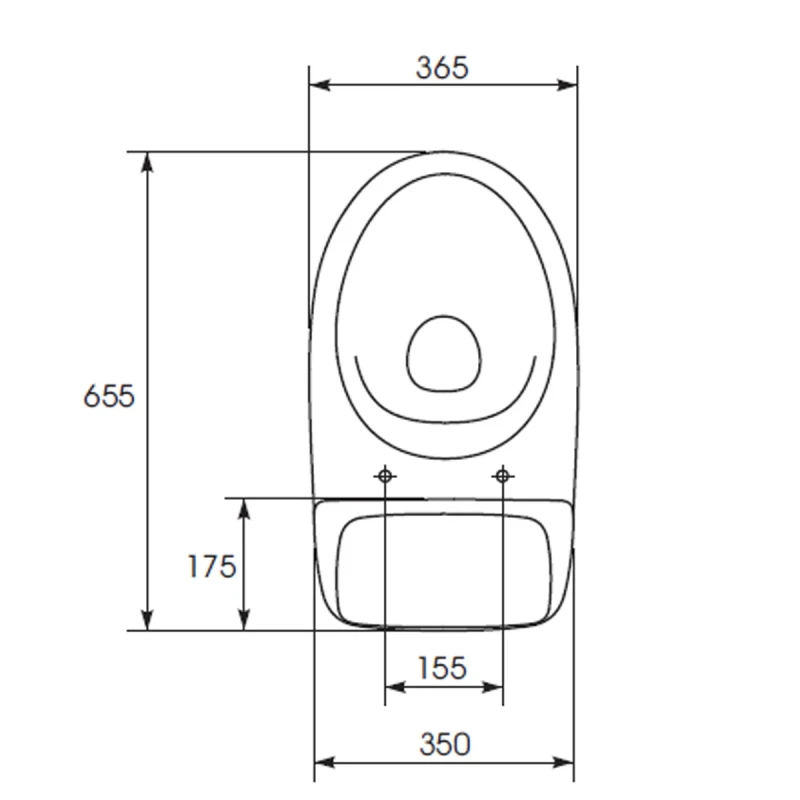 Компакт 771 ЕKO 031 3/6 з кришкою поліпропілен з металевим кріпленням (UА)