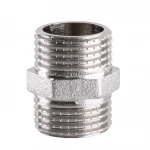 Ниппель 1/2″НН никелированный под прокладку А0501-1А(нк)