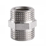 Ниппель 1/2″НН никелированный под прокладку А0501-1А(нк)