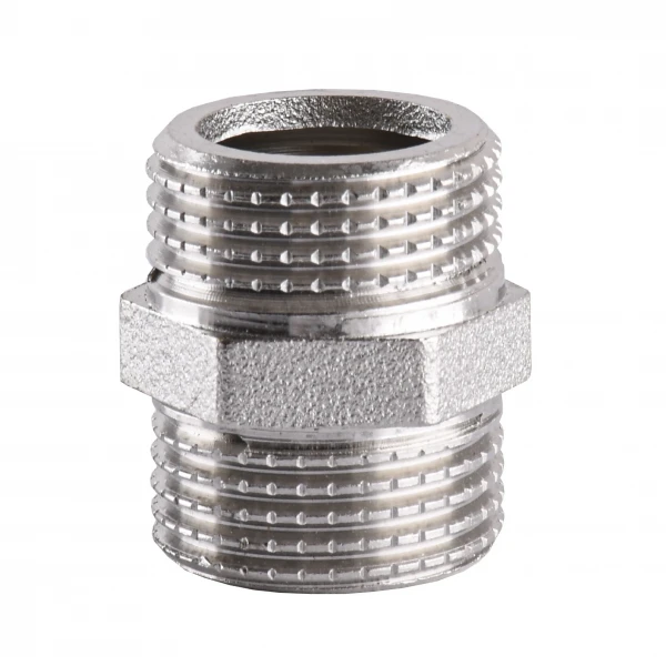 Ниппель 1/2″НН никелированный под прокладку А0501-1А(нк)