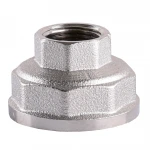 Муфта редукционная 1 1/2″х 3/4″ВВ никелированная восьмигранная А0336А(нк)
