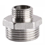 Ниппель редукционный 1″х 1/2″НН никелированный А0513А(нк)