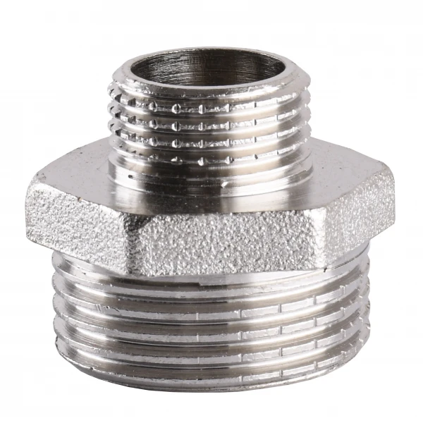 Ниппель редукционный 1″х 1/2″НН никелированный А0513А(нк)